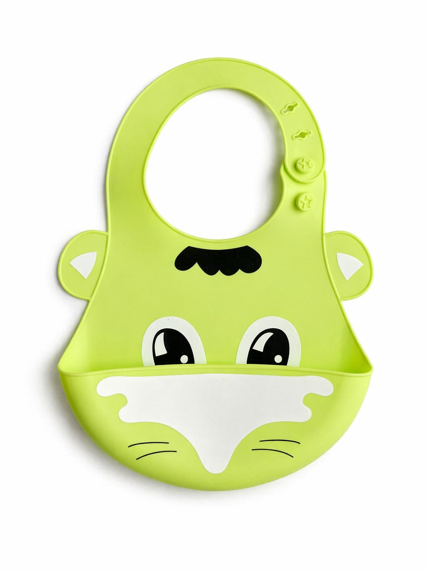Silicone Bib with Silicone Tray