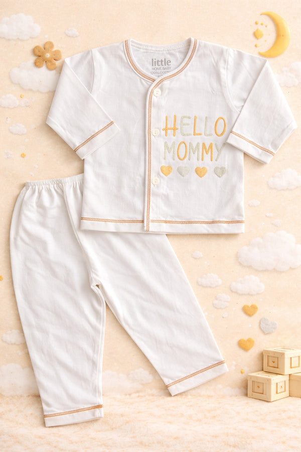 Thai Hello Mommy & Daddy 2pc set (6-12M)