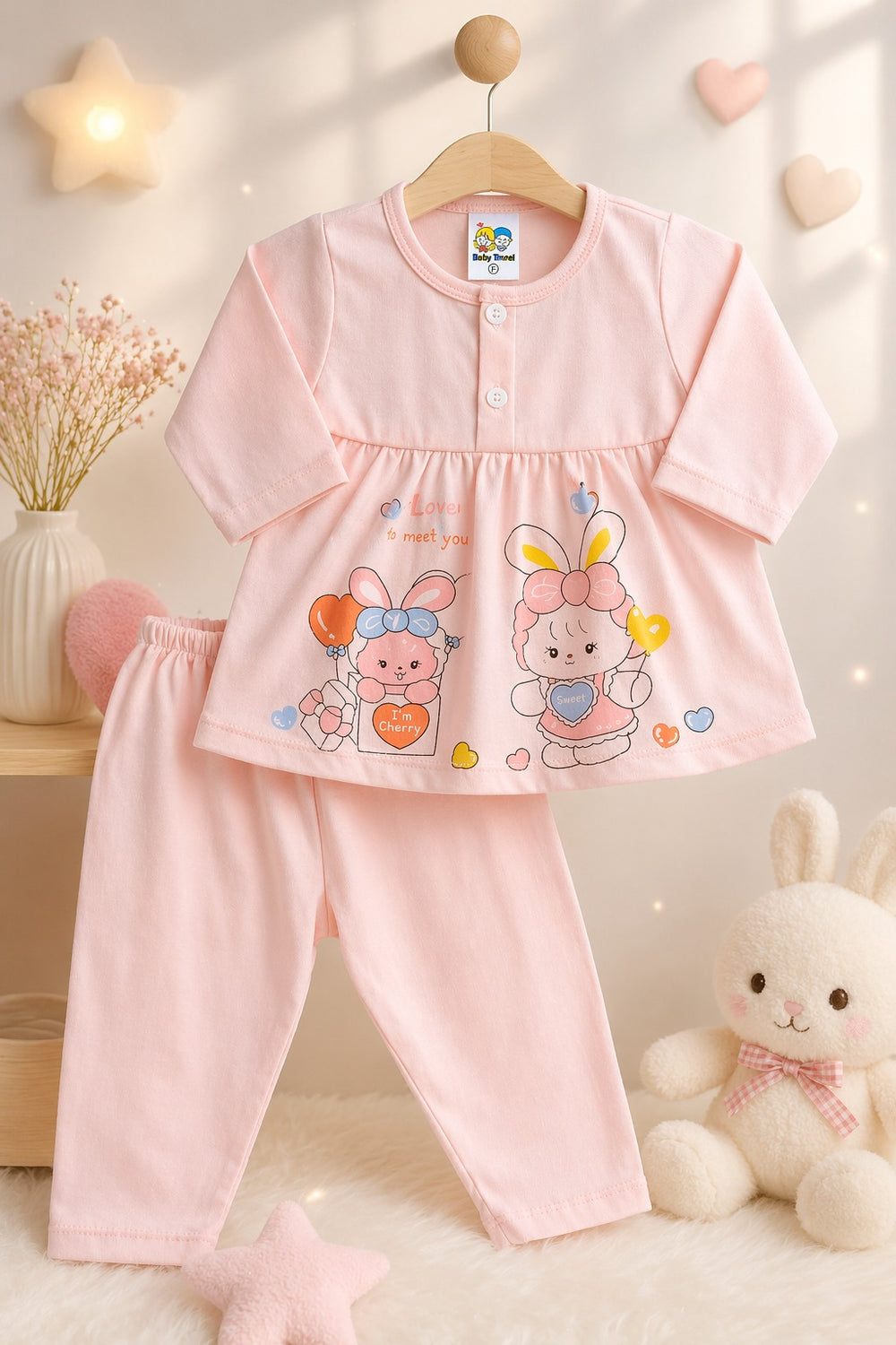 Thai Cute Rabbit 2pc Set (6-12M)