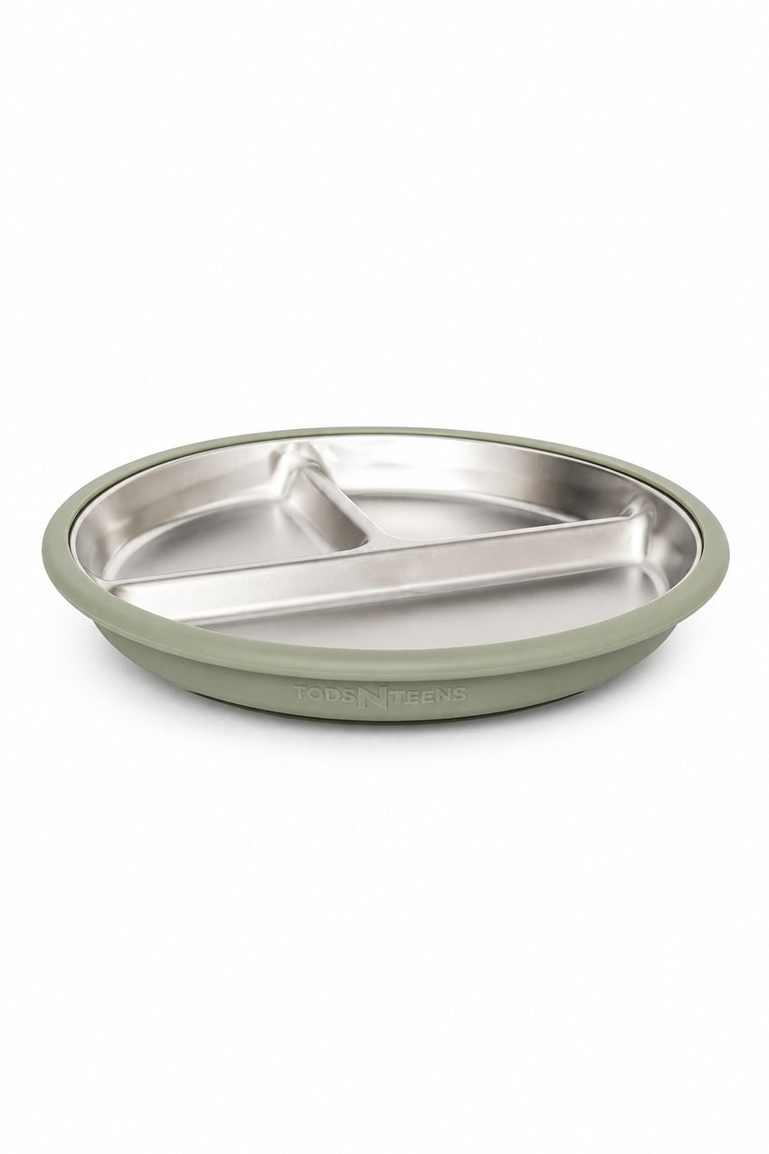 Stainless Steel + Silicone Suction Plate