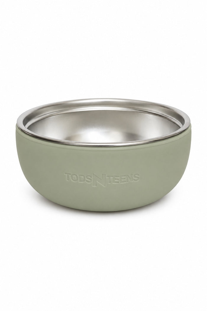 Stainless Steel + Silicone Snail Bowl