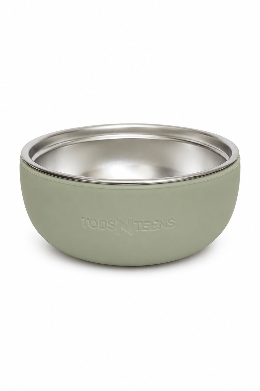 Stainless Steel + Silicone Snail Bowl