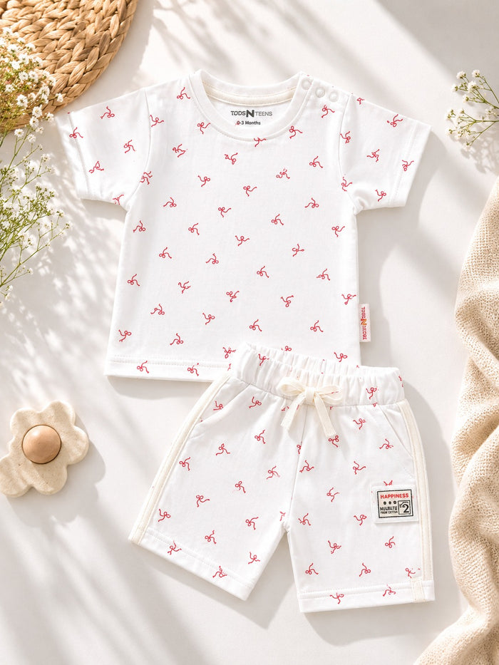 Infant Shorts & TShirt Set (0-12M) Little Bow