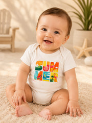 Infant Graphic Bodysuit White