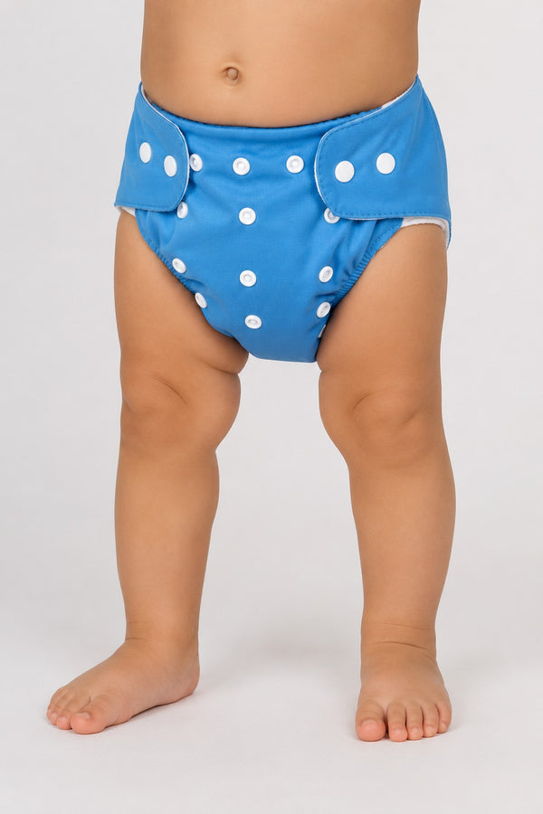 Solid Reuseable Diapers 0-5Y