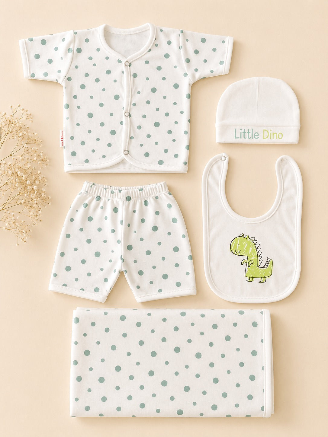 5 Piece Baby Summer Starter Set (0-3M)