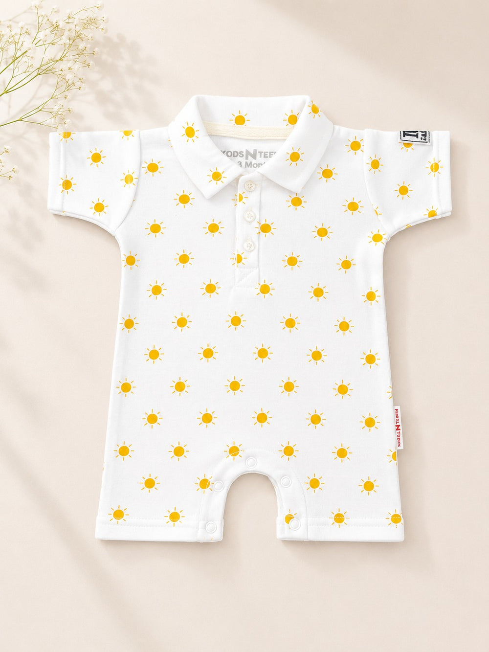 Summer Polo Romper (0-12M)