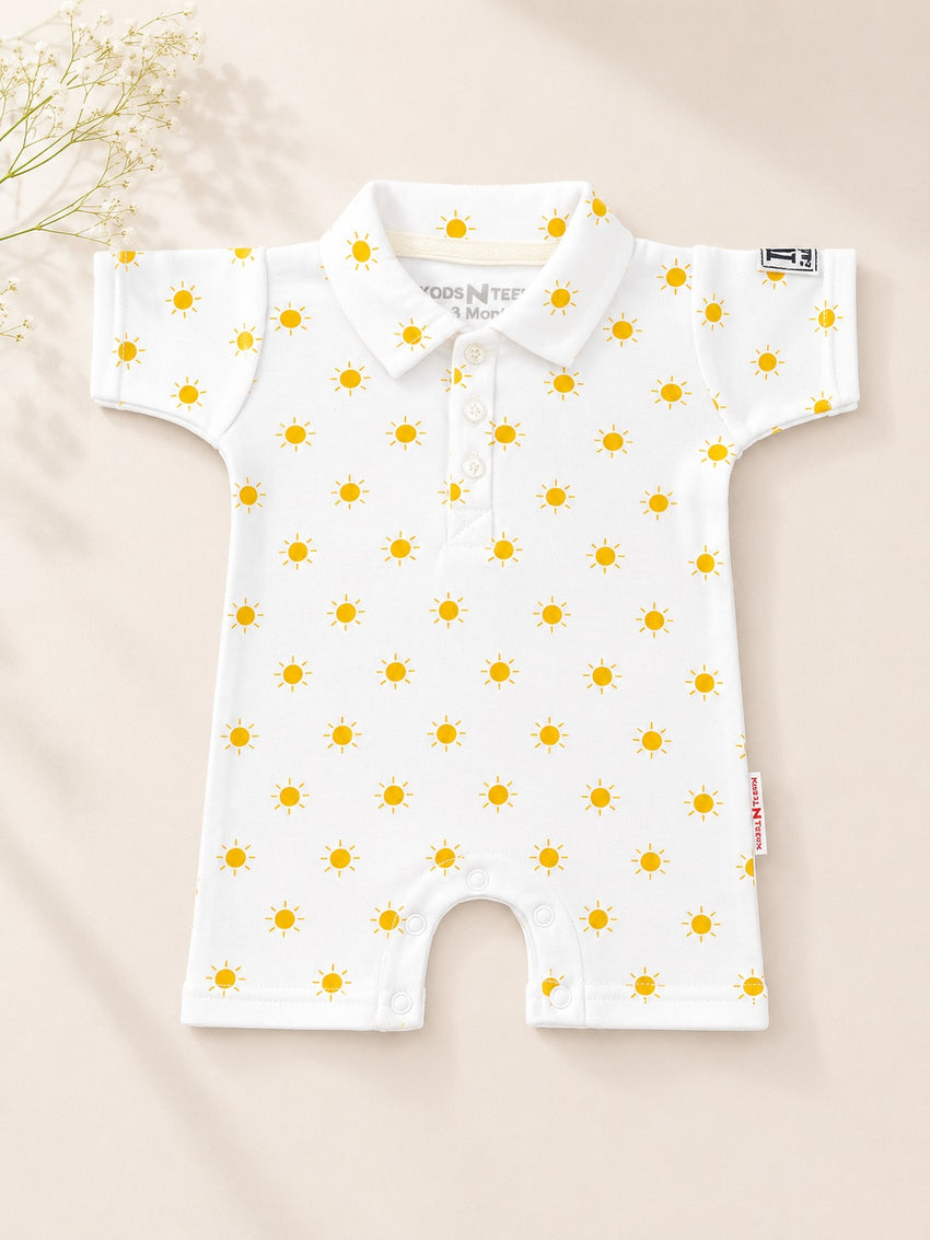 Summer Polo Romper (0-12M)