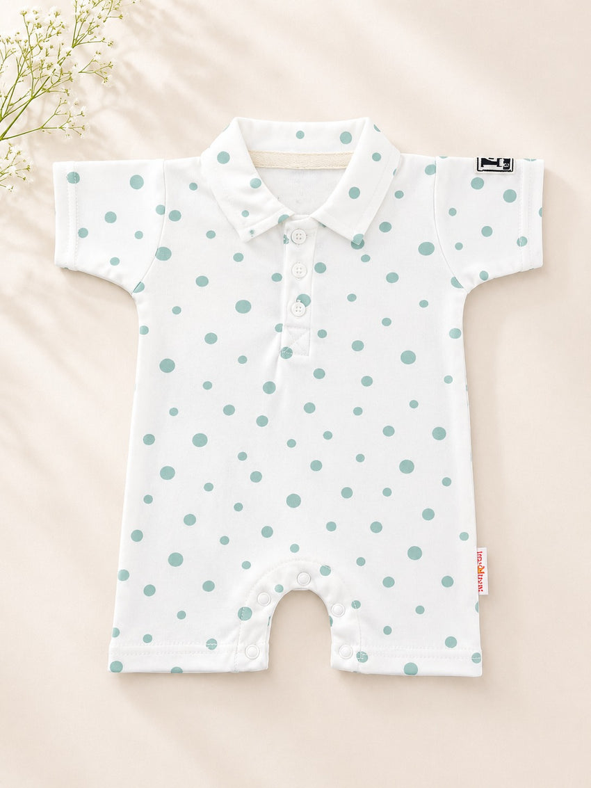 Summer Polo Romper (0-12M)