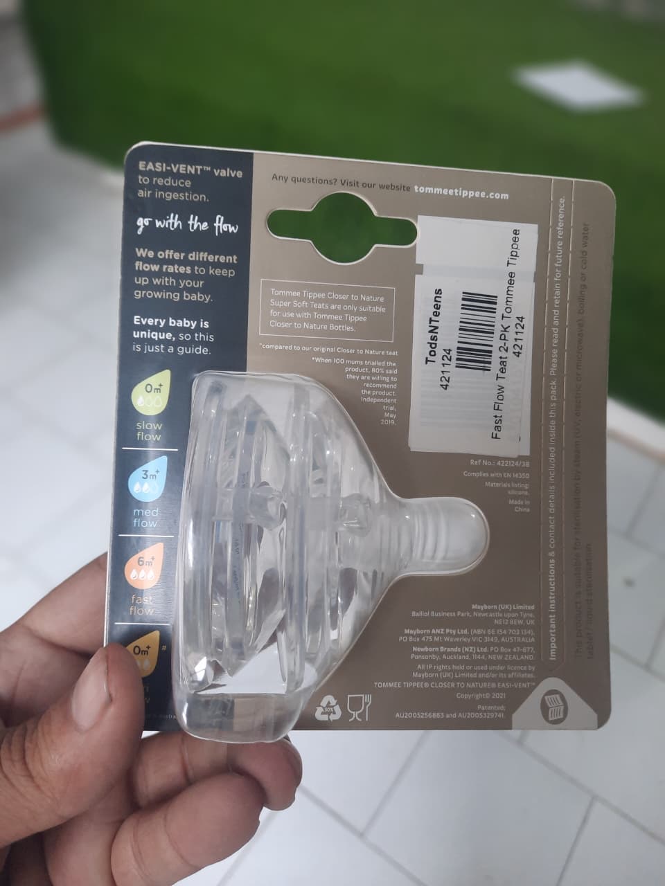 Fast Flow Teat 2-PK Tommee Tippee 421124