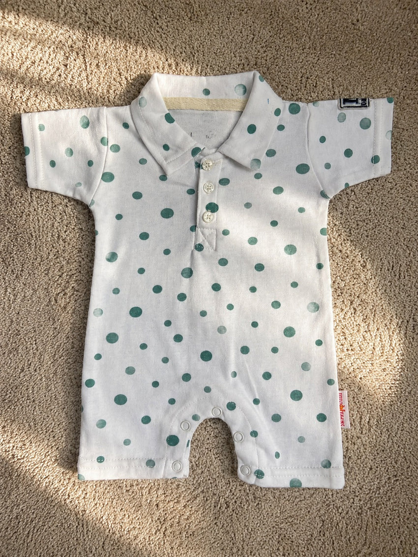 Summer Polo Romper (0-12M)