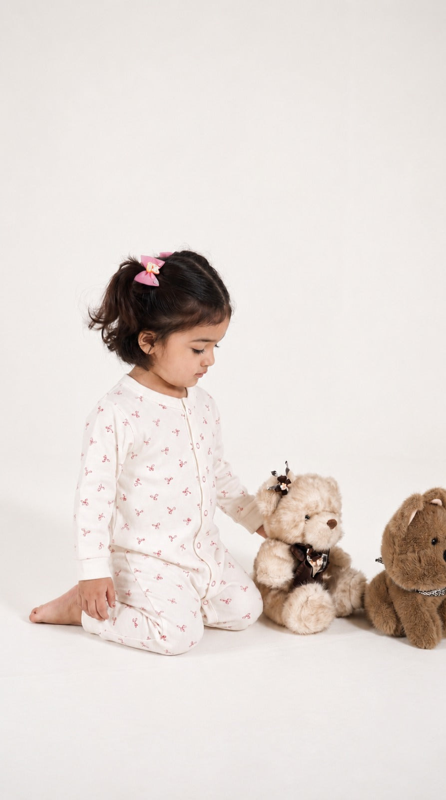 Pack of 3 All-Season Interlock Baby Sleepsuits (0–24 Months)