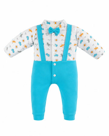 Tuxedo Full Romper (0-12M)