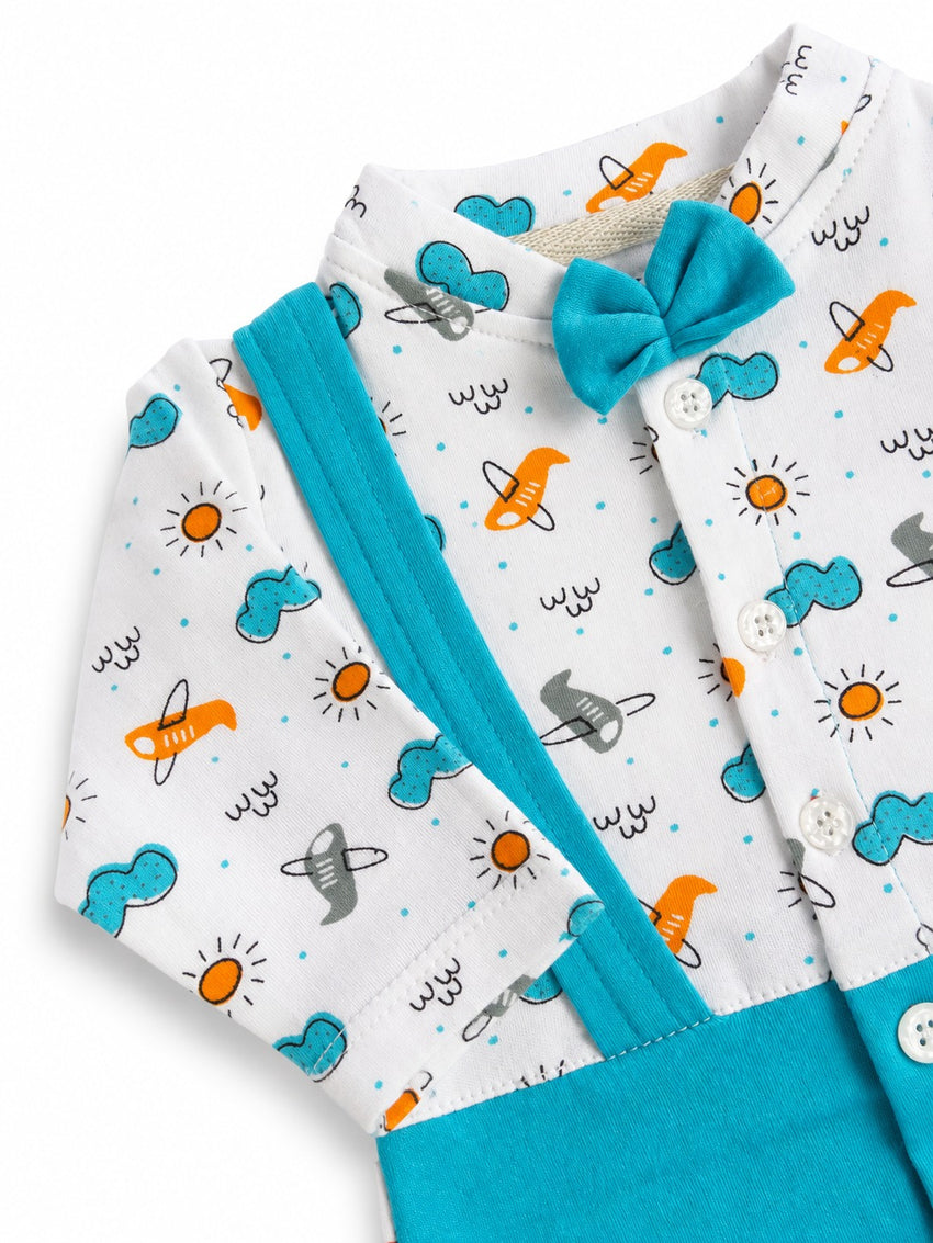 Tuxedo Full Romper (0-12M)