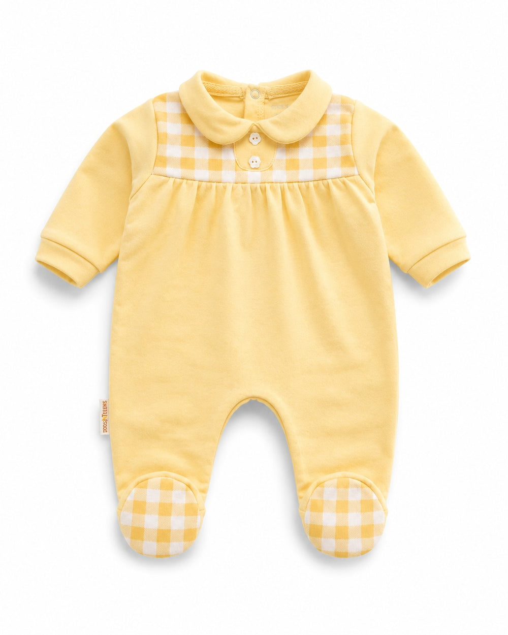 Footed Girl Romper (0-12M)