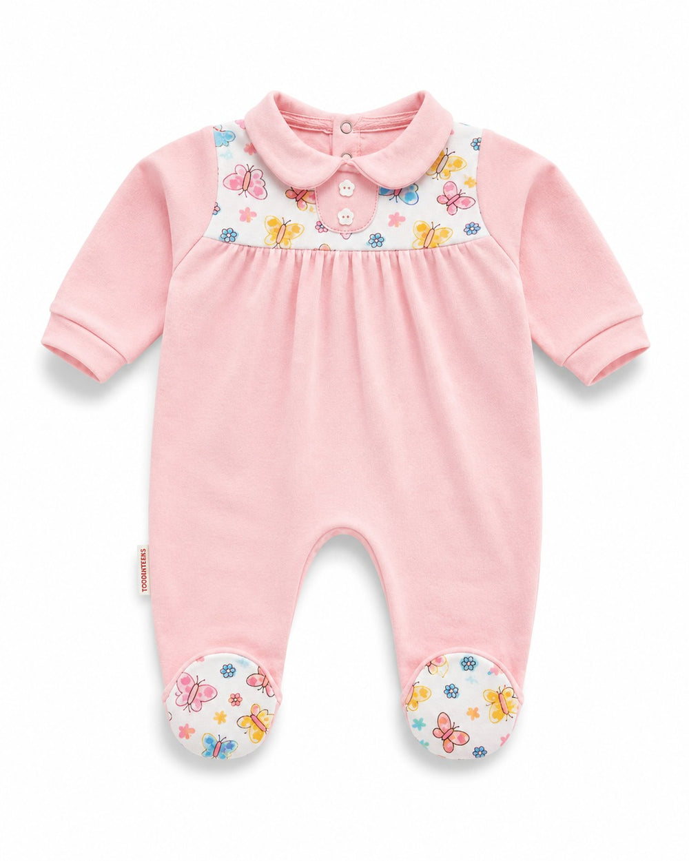 Footed Girl Romper (0-12M)