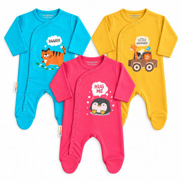 Baby Sleepsuit Rompers – Footed | 0–3 Months
