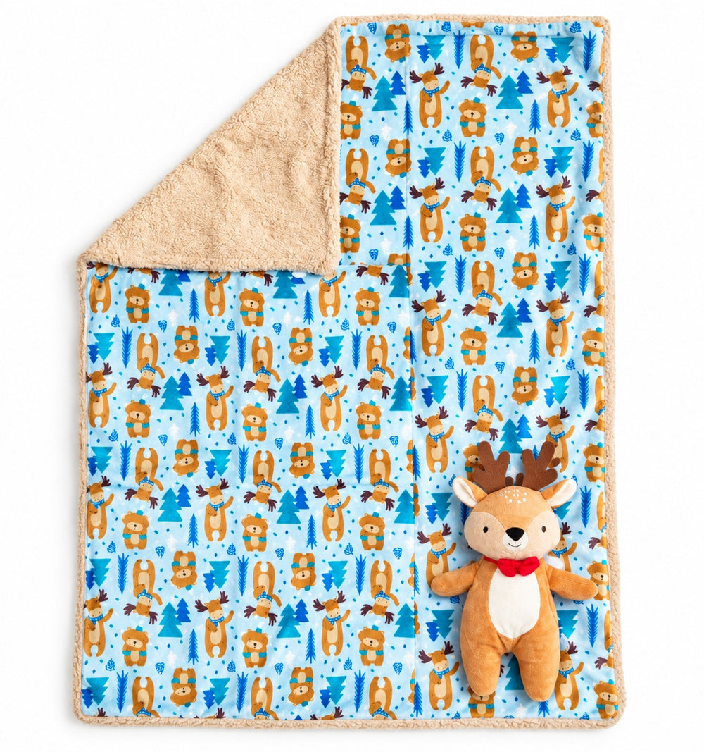 Baby Blanket and Plush Toy Set