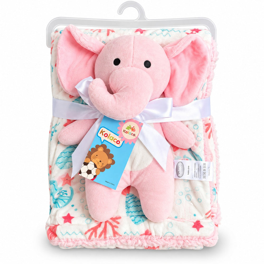 Baby Blanket and Plush Toy Set