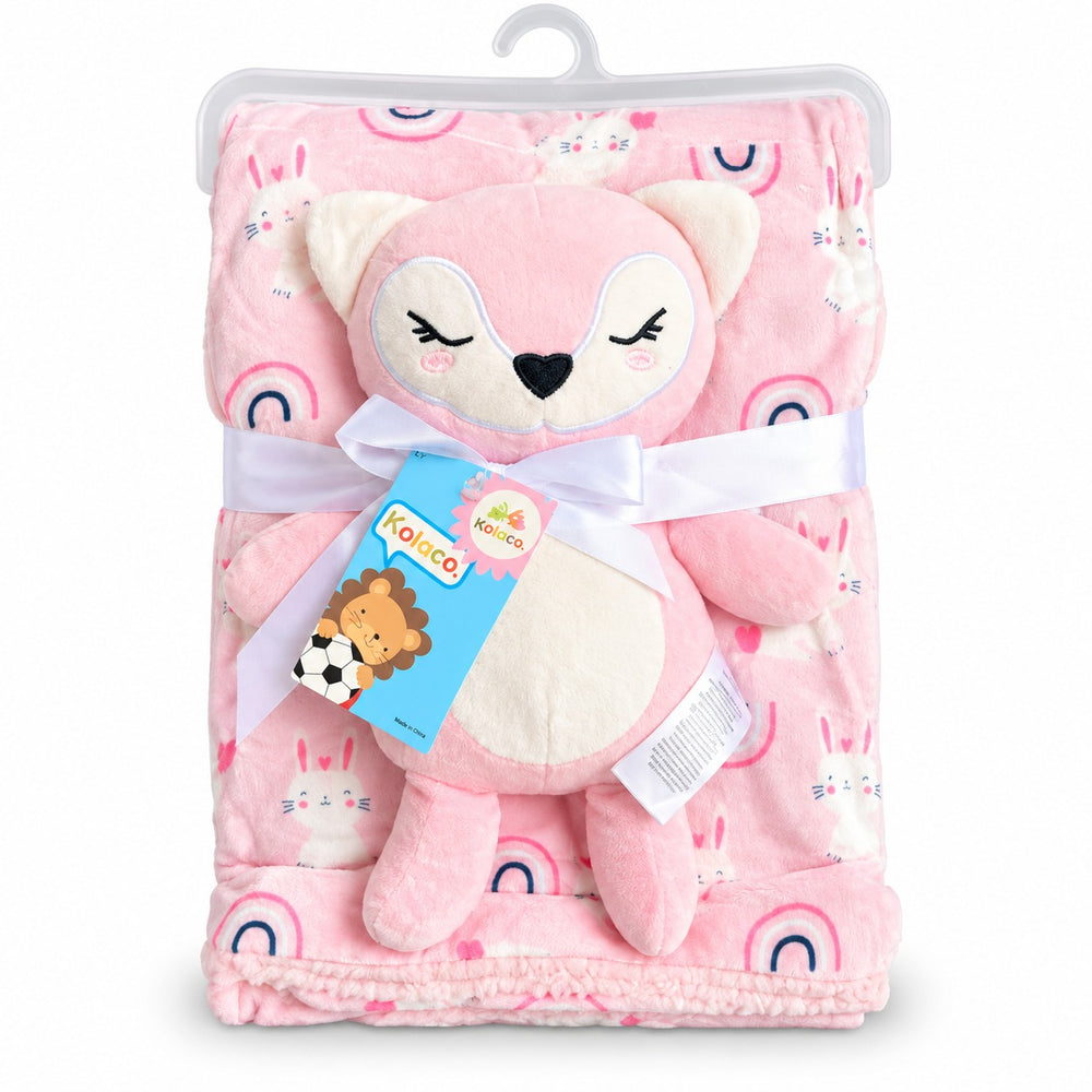 Baby Blanket and Plush Toy Set