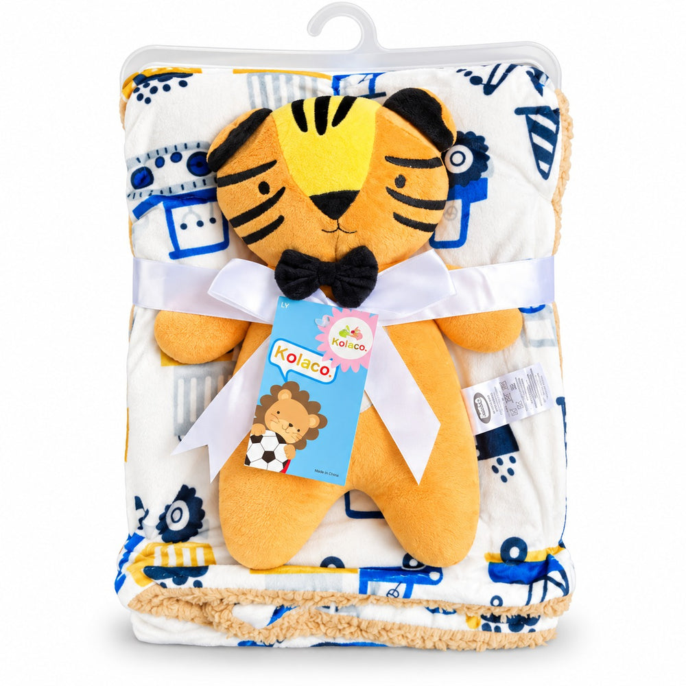 Baby Blanket and Plush Toy Set