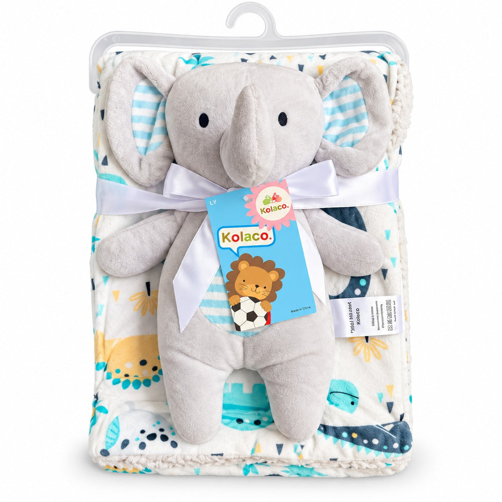 Baby Blanket and Plush Toy Set