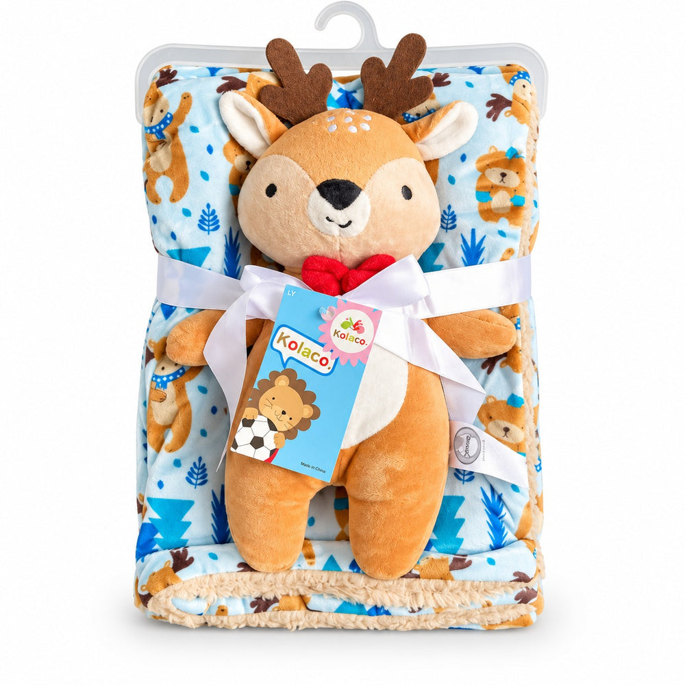 Baby Blanket and Plush Toy Set