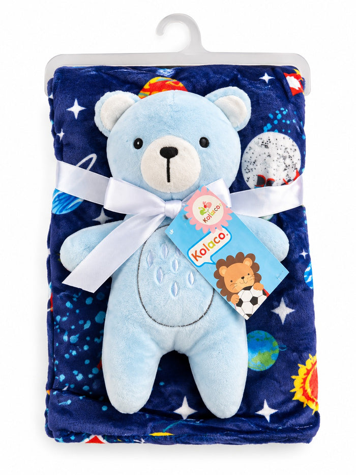Baby Blanket and Plush Toy Set