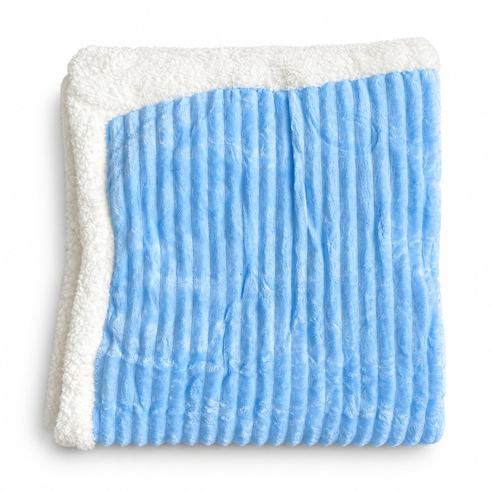 Plush Ribbed Baby Blanket