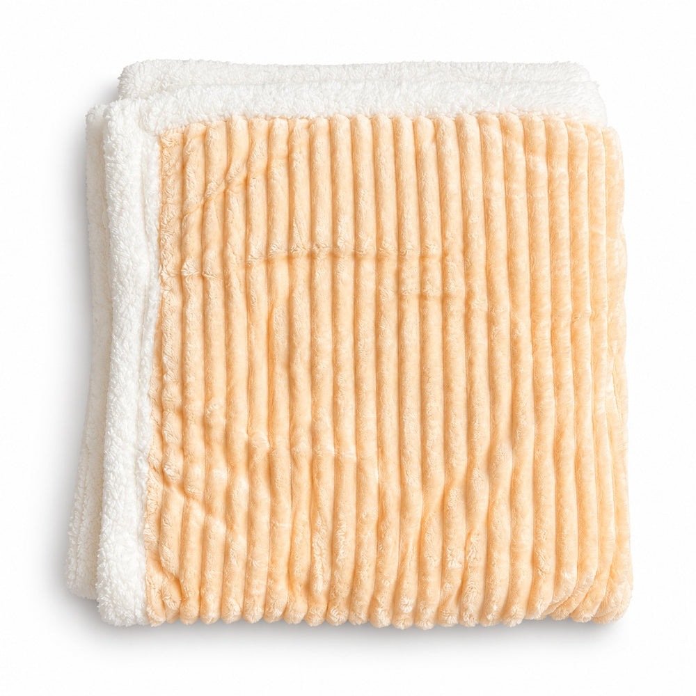 Plush Ribbed Baby Blanket