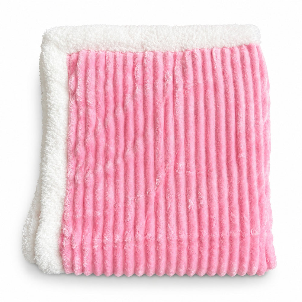 Plush Ribbed Baby Blanket
