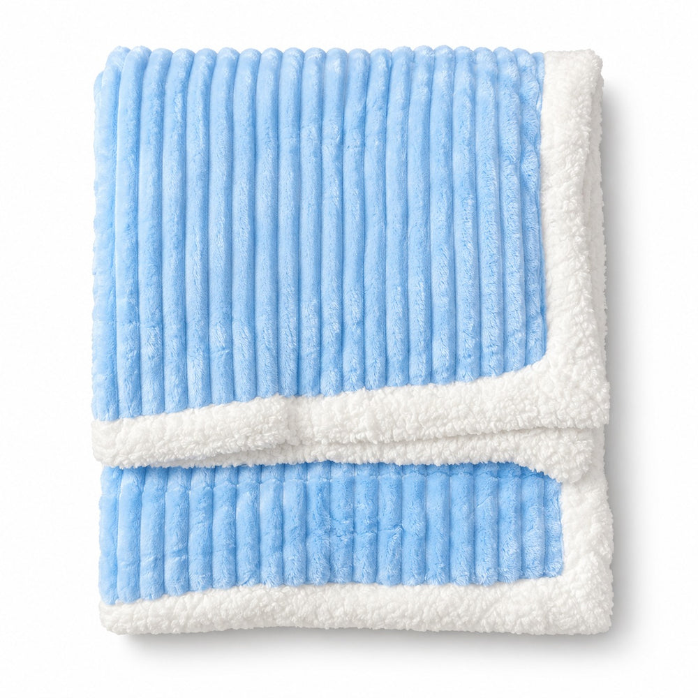 Plush Ribbed Baby Blanket