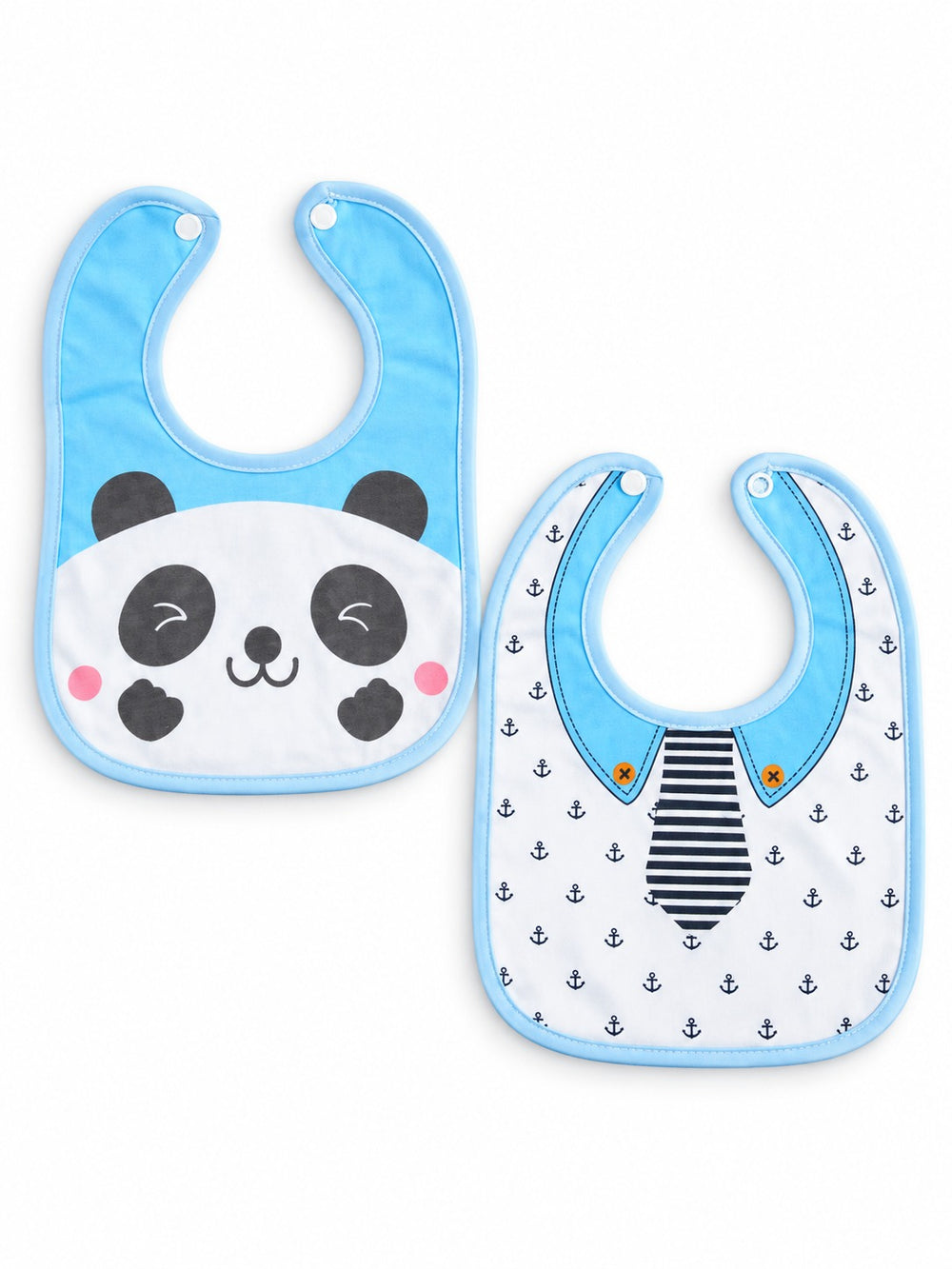 2 Pc Soft Cotton Bib Set