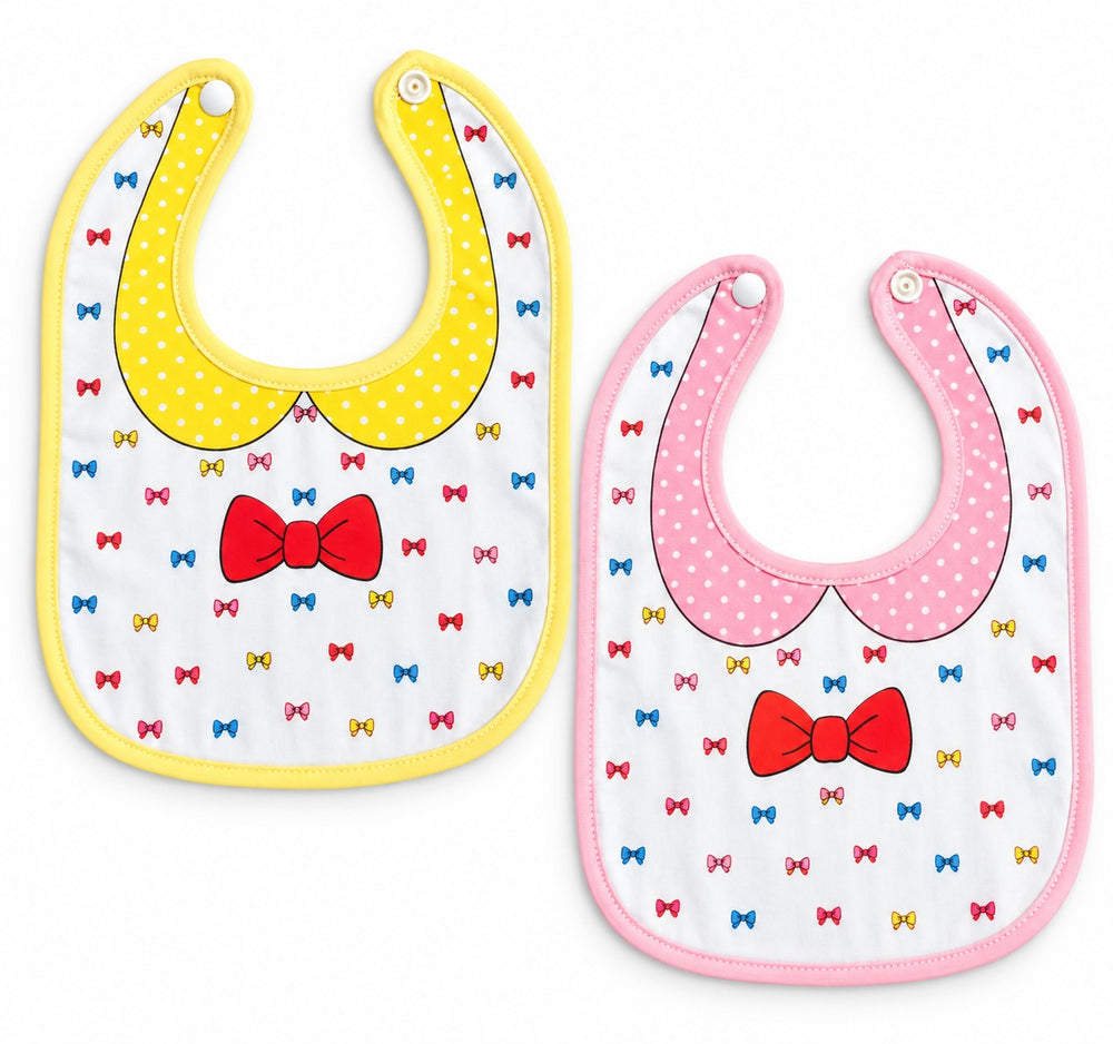 2 Pc Soft Cotton Bib Set