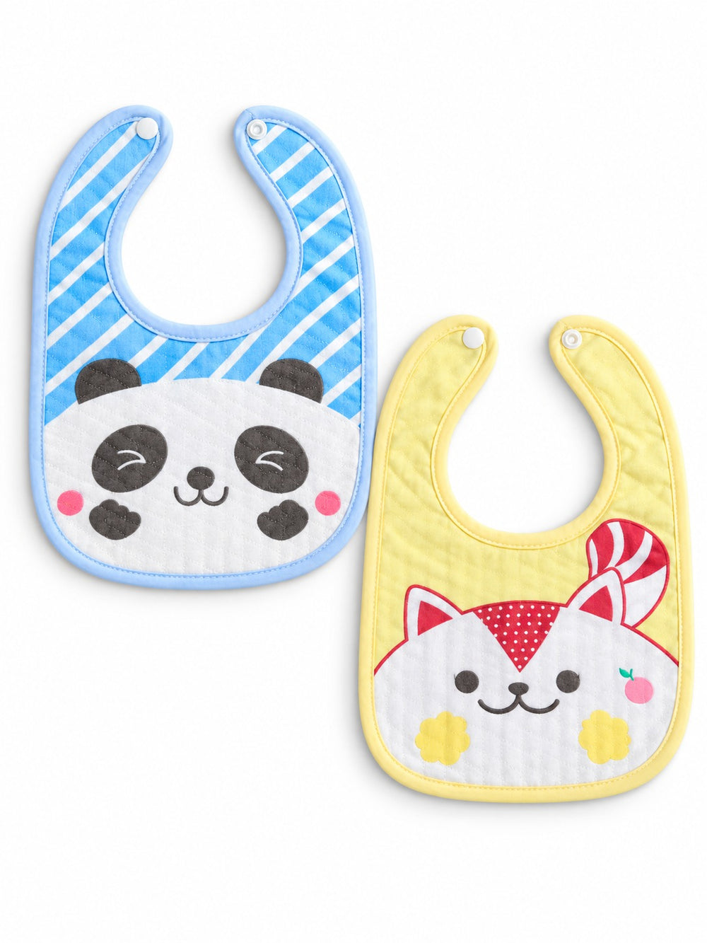 2 Pc Soft Cotton Bib Set