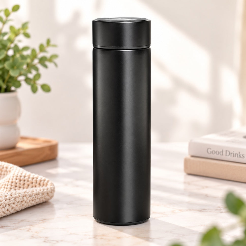 Imported Stainless Steel Travel Bottle with Thermometer