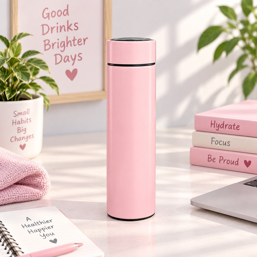 Imported Stainless Steel Travel Bottle with Thermometer