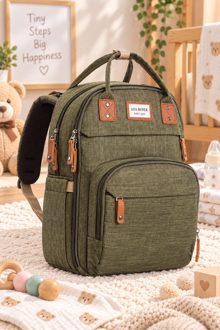 CHYTSMX-Mother Baby Care Bag Multi-Purpose - Green