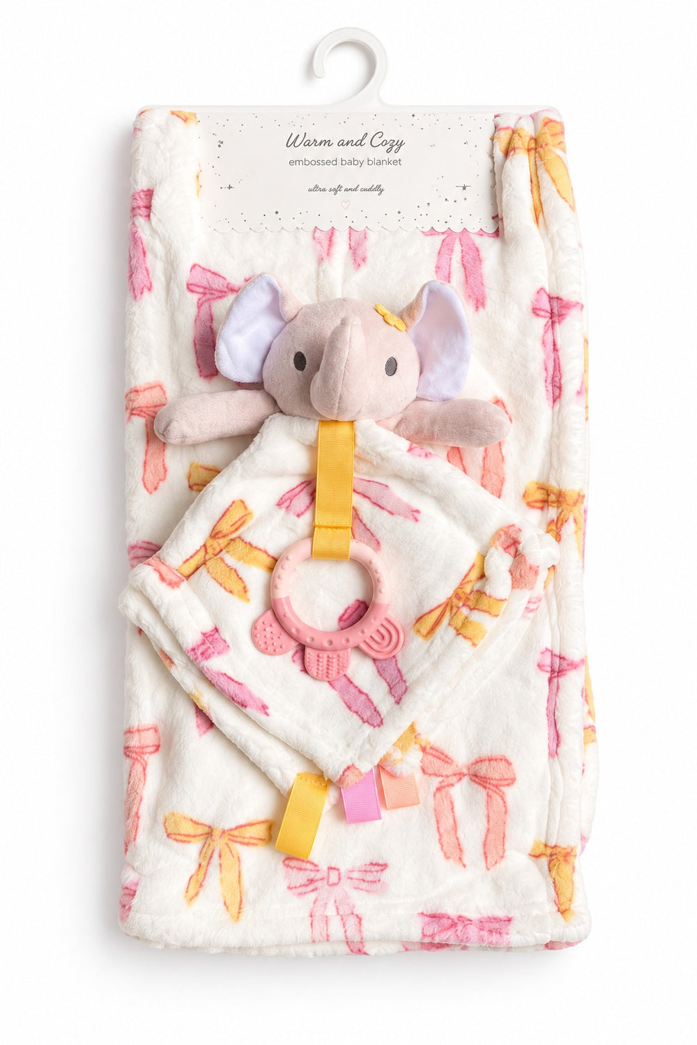 Plush Baby Blanket with Toy