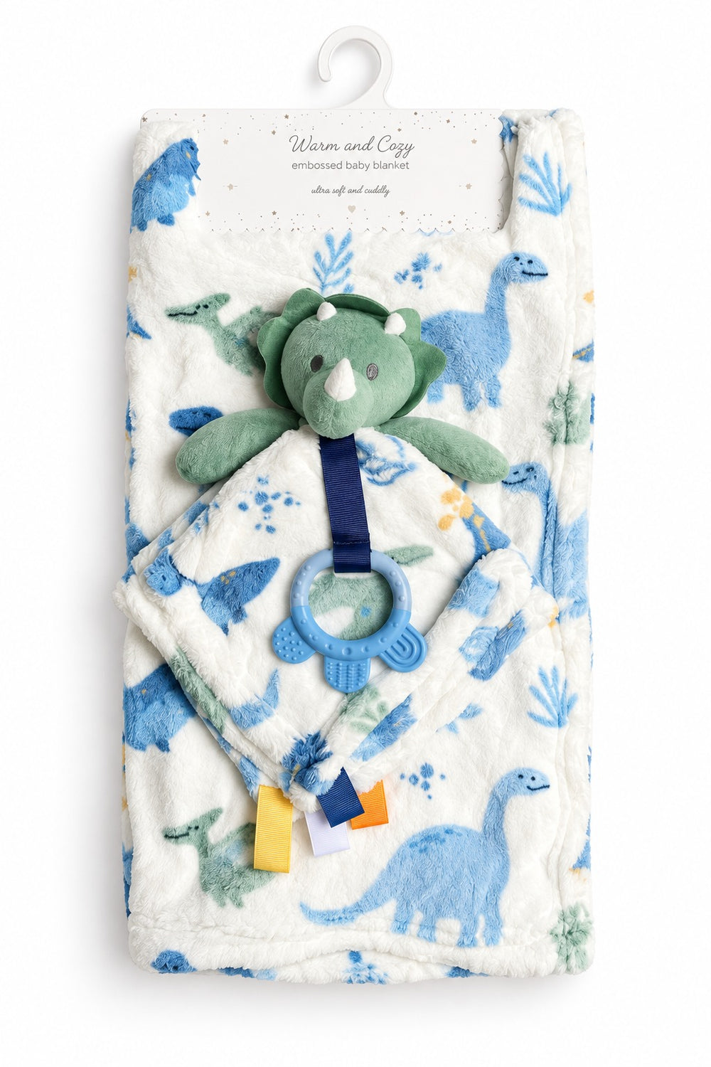 Plush Baby Blanket with Toy