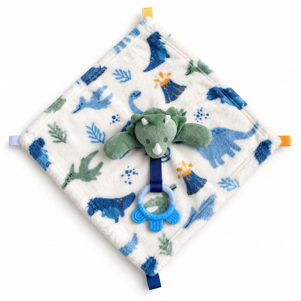 Plush Baby Blanket with Toy