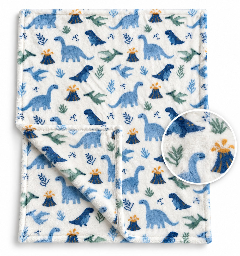 Plush Baby Blanket with Toy