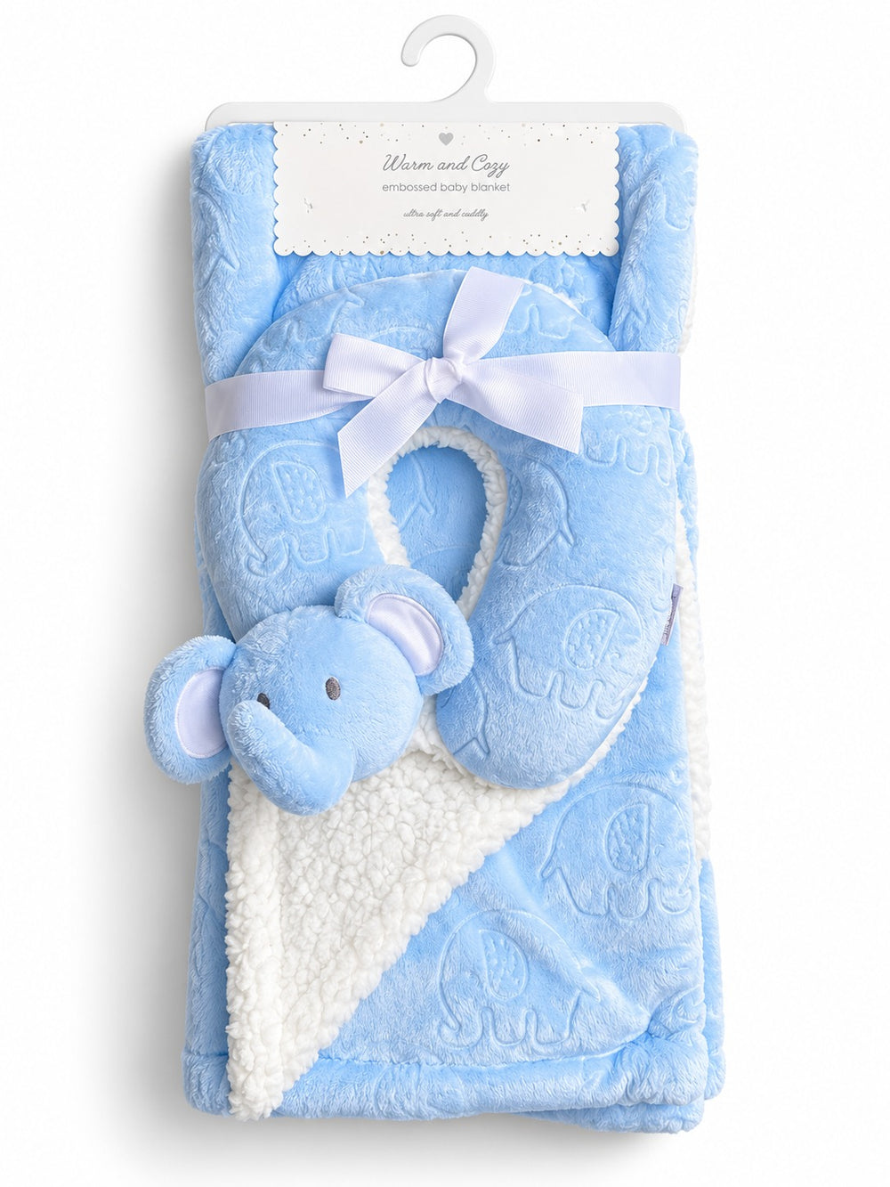 Plush Baby Blanket with Toy
