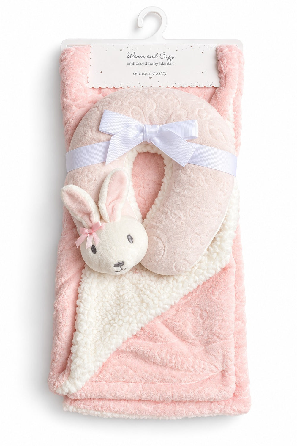 Plush Baby Blanket with Toy