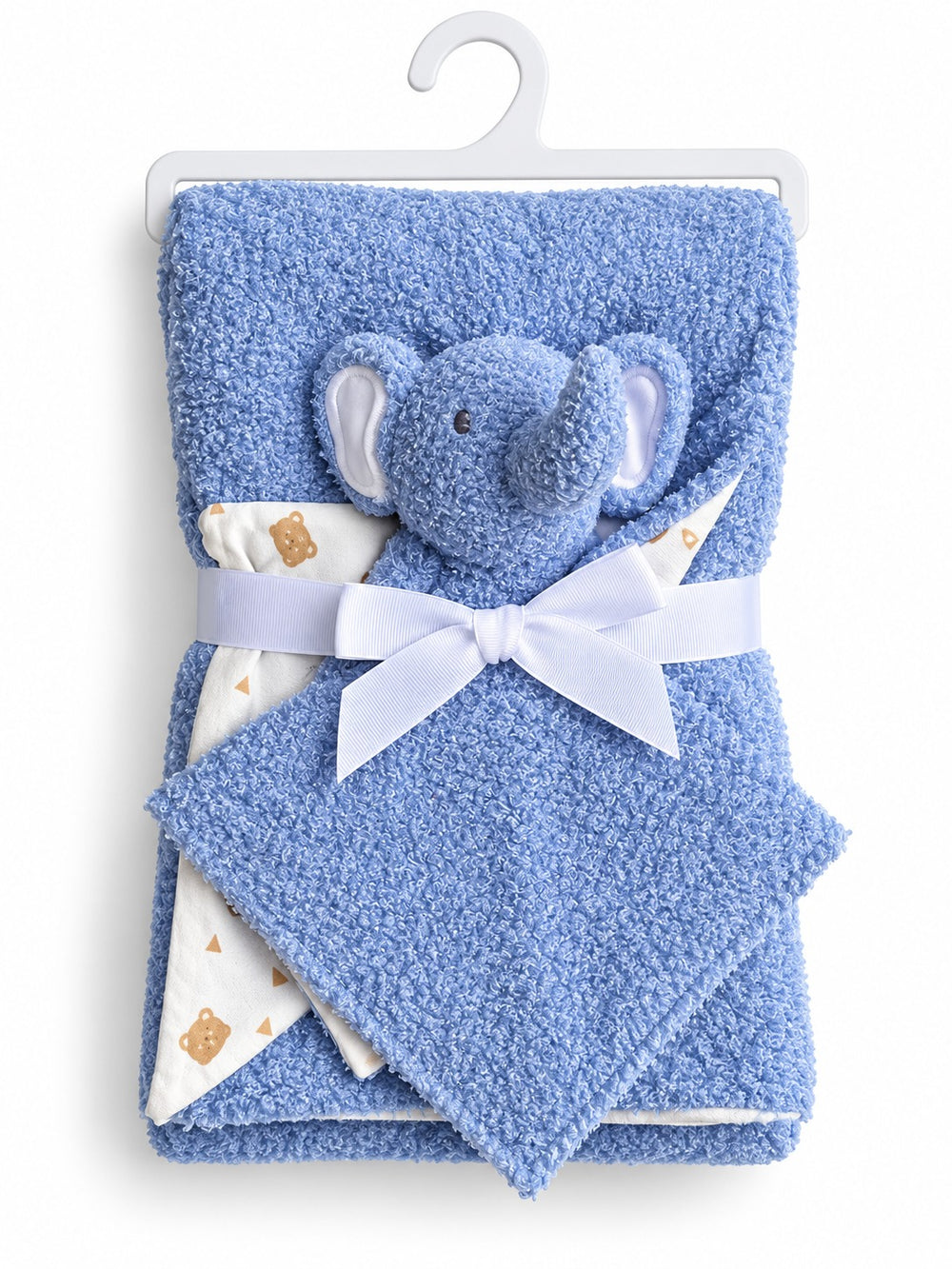 Plush Baby Blanket with Toy