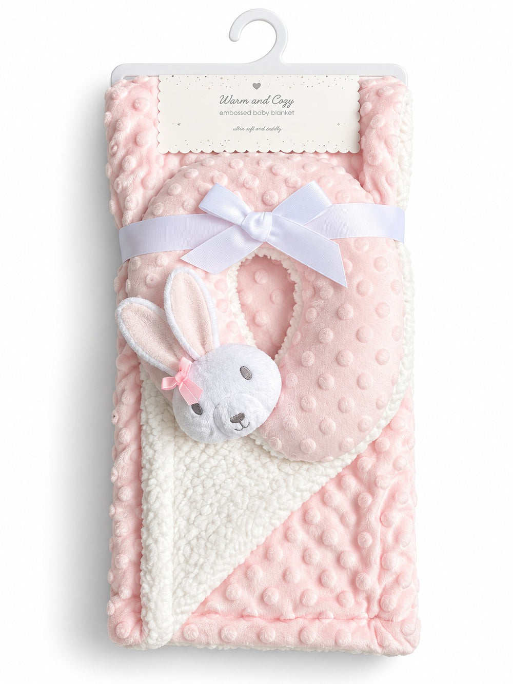 Plush Baby Blanket with Toy