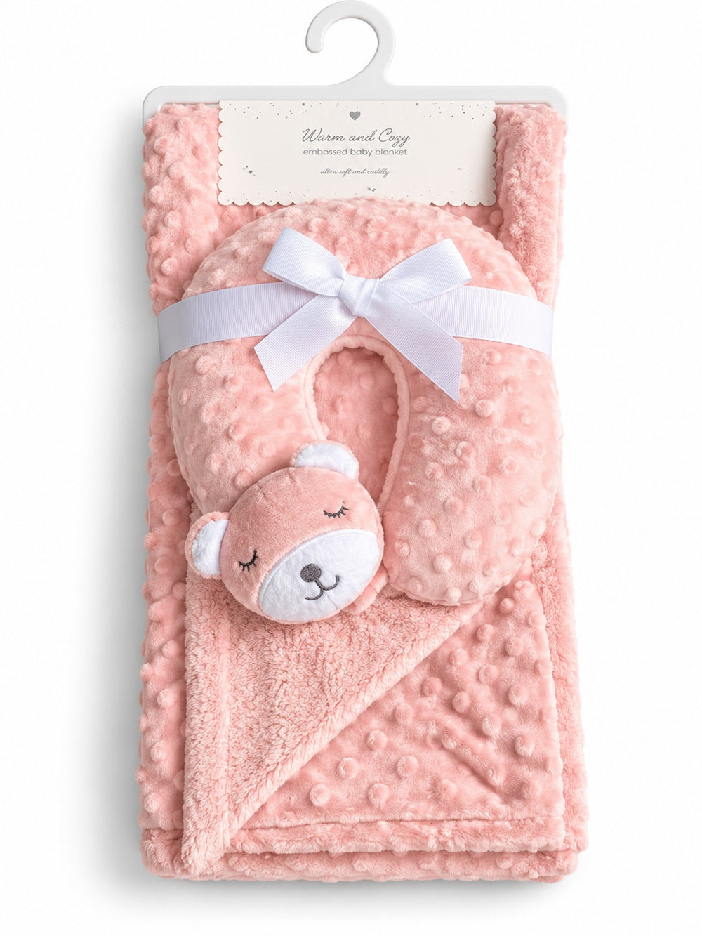 Plush Baby Blanket with Toy
