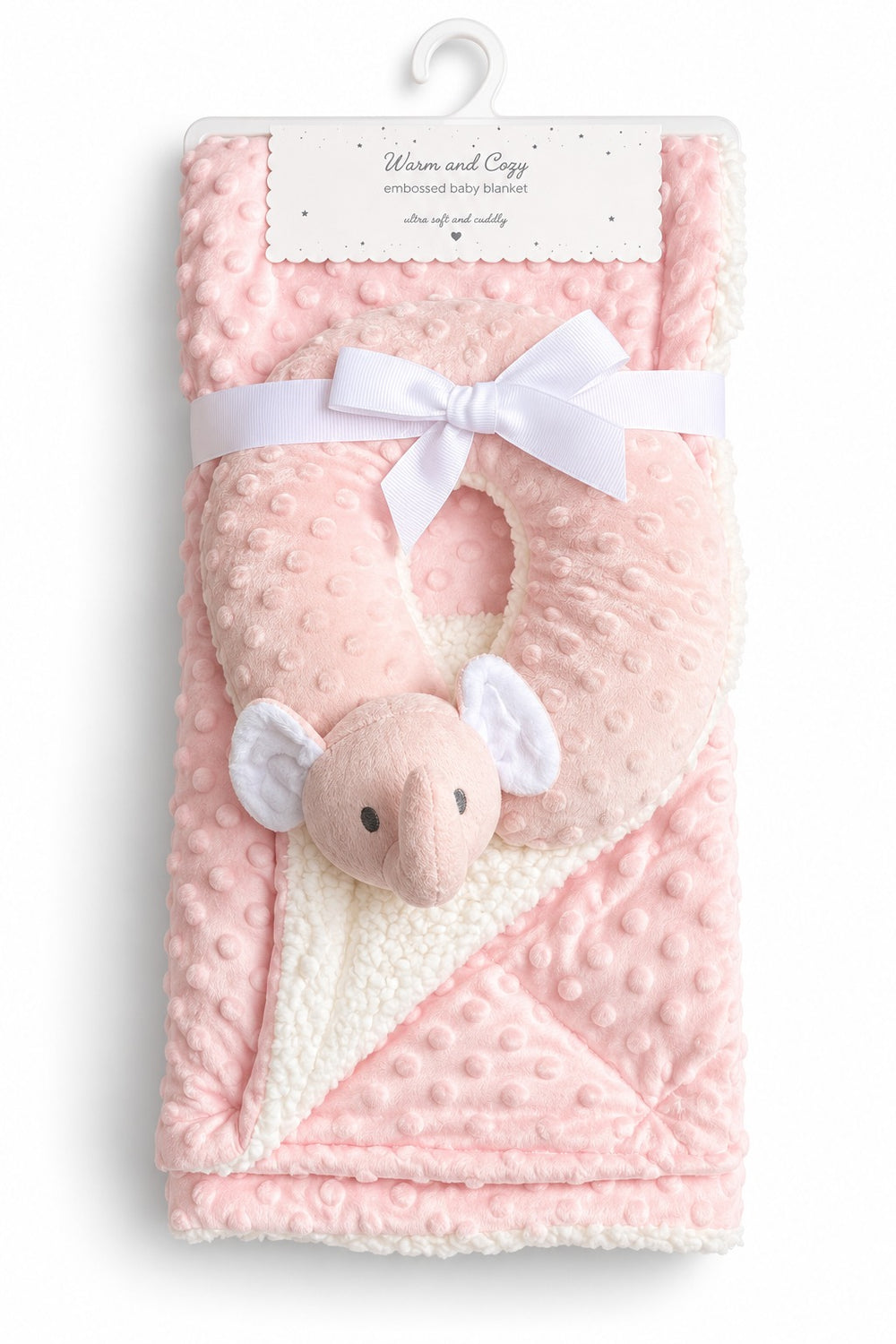 Plush Baby Blanket with Toy