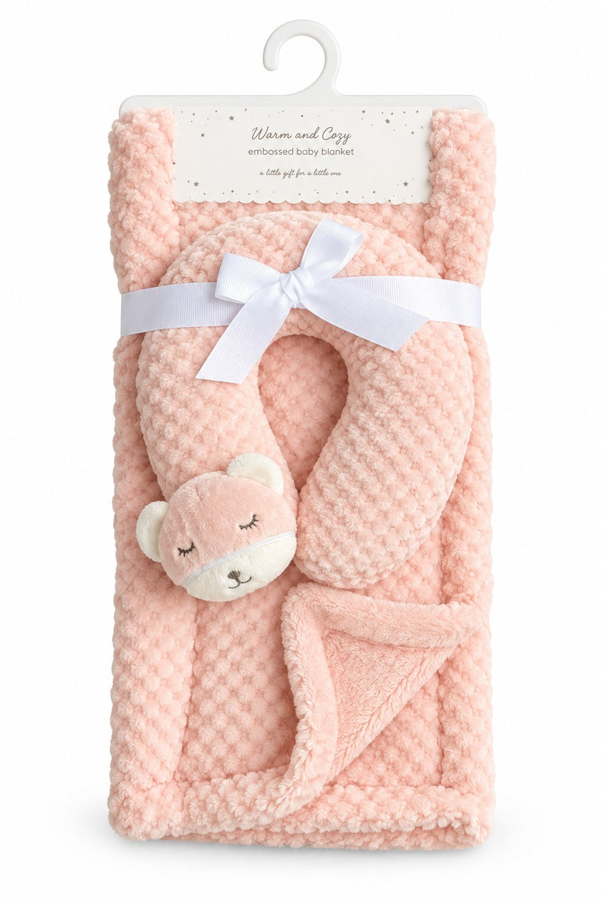 Plush Blanket with Pillow