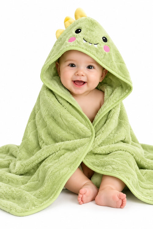 Fluffy Baby Hooded Blanket
